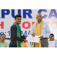 Student receiving degree Certificate