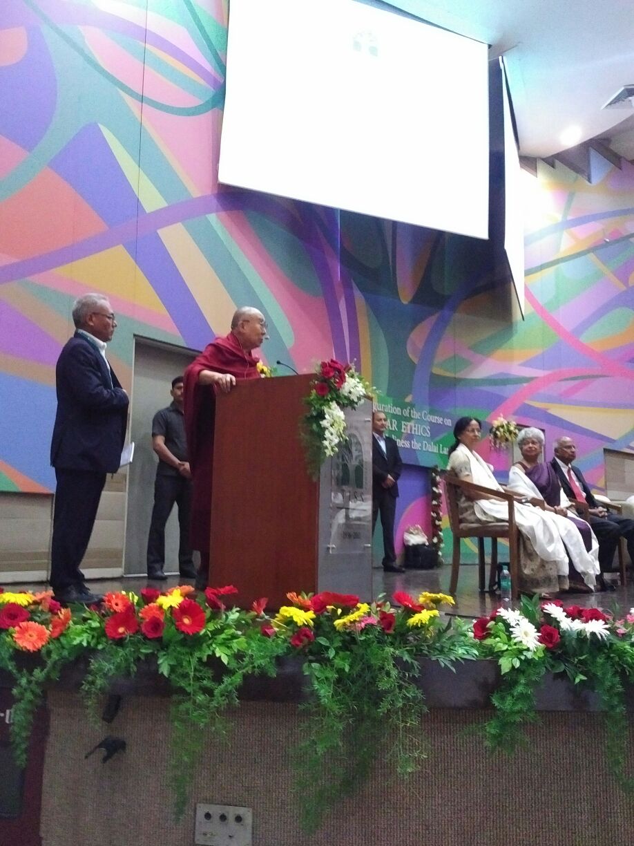 Launch of course "Secular Ethics" by his Holiness Dalai Lama on 14th August 2017 at TISS Mumbai