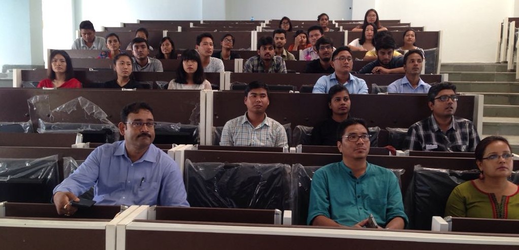 Students of TISS attending Live Telecast of a Student Leader Convention addresses by The Hon'ble Prime Minister of India