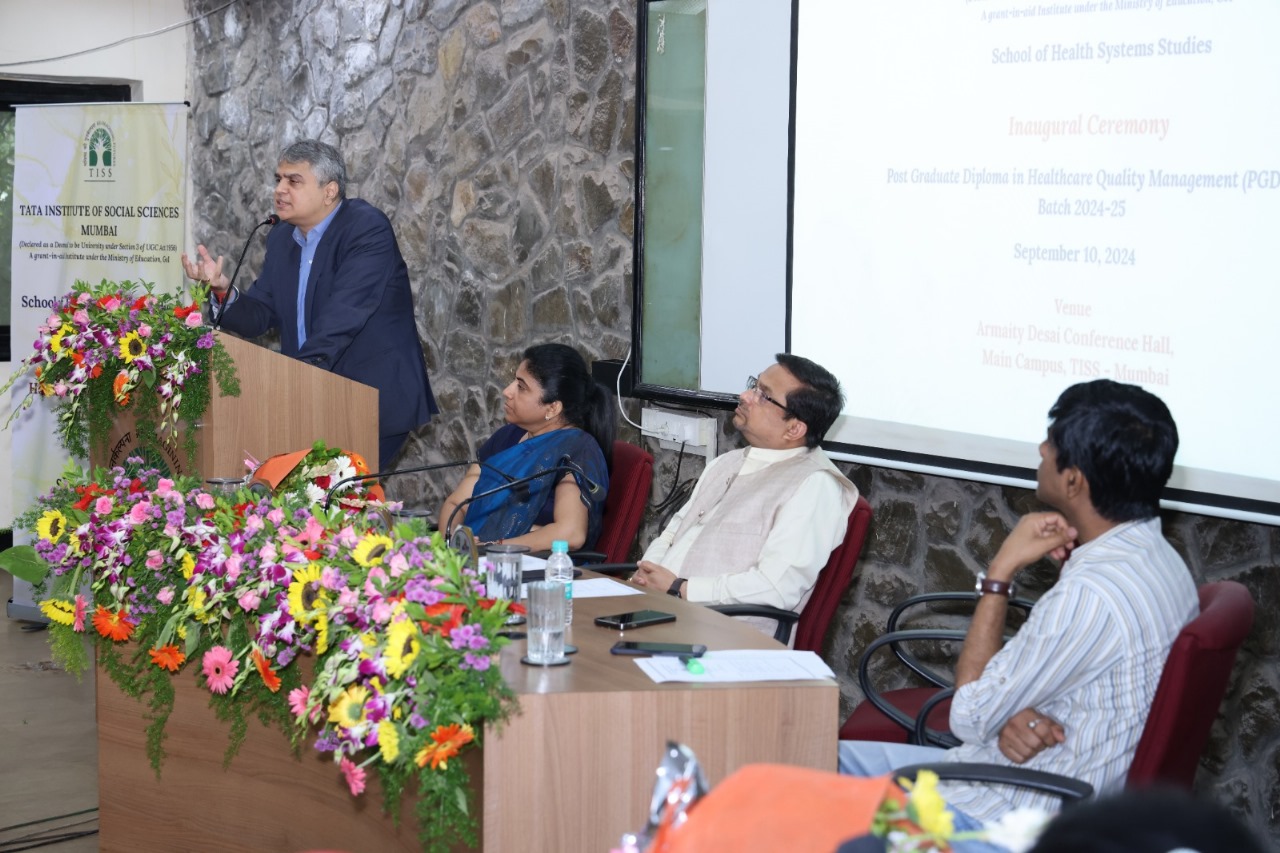 Inaugural Ceremony With key figures:Prof. Shankar Das(Programme Chair, SHSS), Mr. Suuraj Siingh(Zonal Head,ICICI Bank,Mumbai),Dr. Chinmayee Swain (NHSRC)