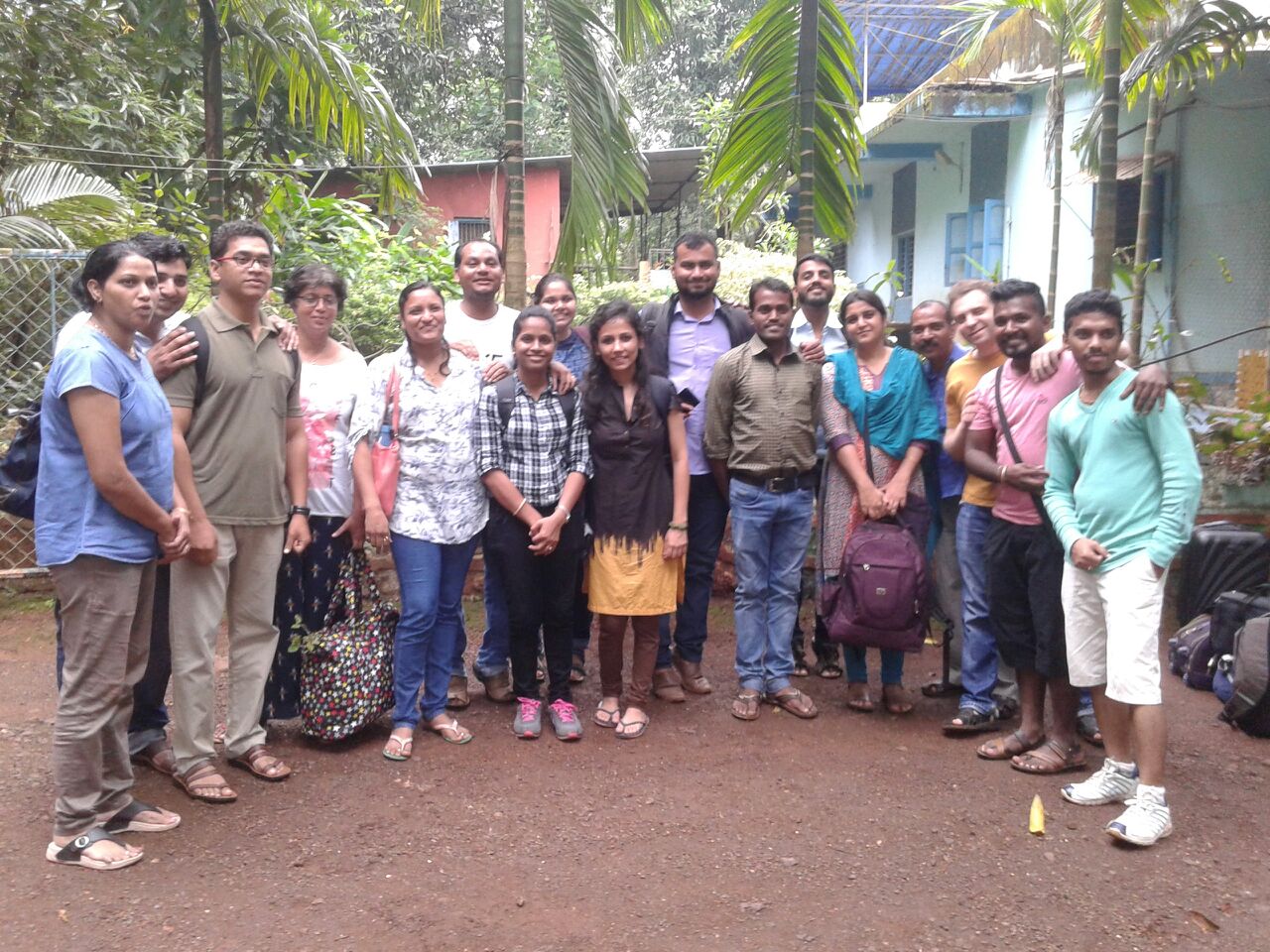 Team photo during quarterly meet at Wangani, Dist- Thane