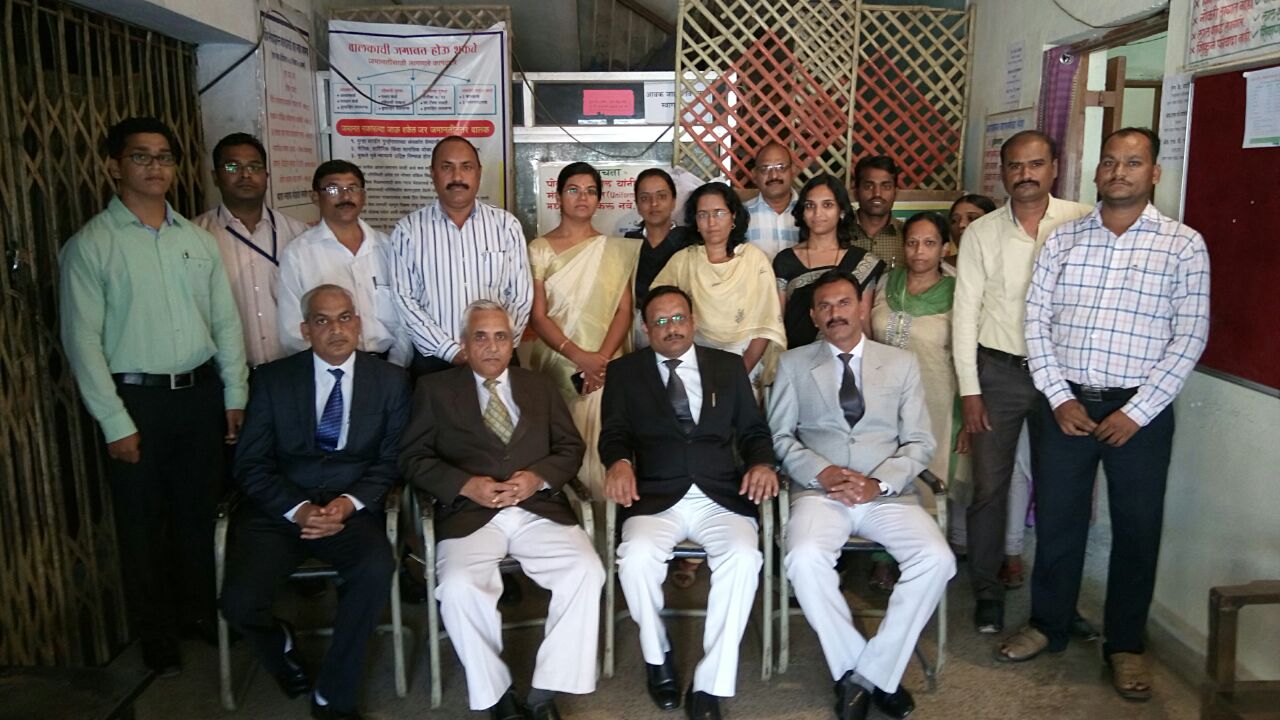 Group photo after inauguration of literacy class at OH- Yavatmal
