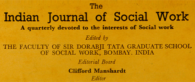 Indian Journal of Social Work