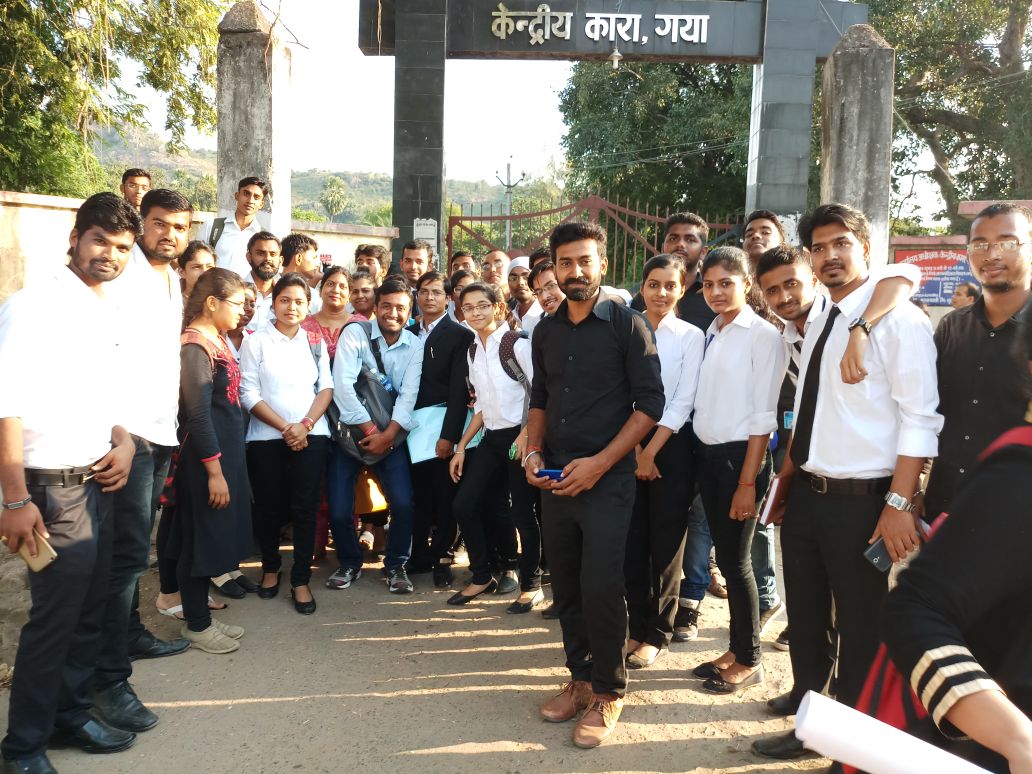 Central Prison Gaya with Faculty Members and Law students of Central University of South Bihar Gaya.