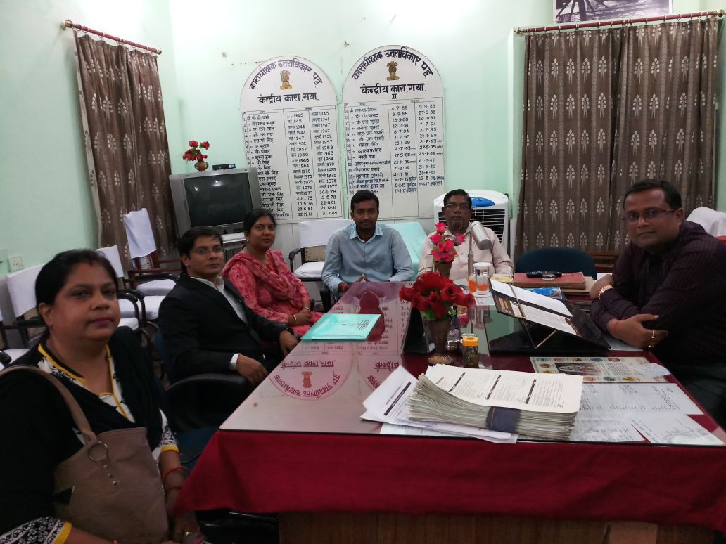 Meeting with Central Prison gaya Superintendent Rajeev Kumar and Visiting Prison Panel Advocate Suman.