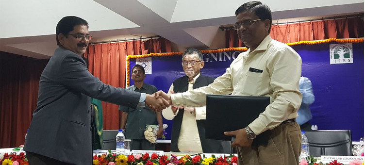TISS Guwahati Off-Campus signs MoU with VV Giri National Labour Institute (VVGNLI) for researching on various issues related to labour